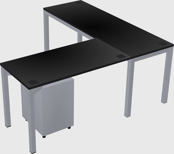 L-shaped desk