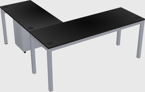 L-shaped desk
