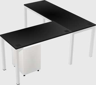 L-shaped desk
