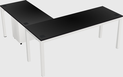 L-shaped desk