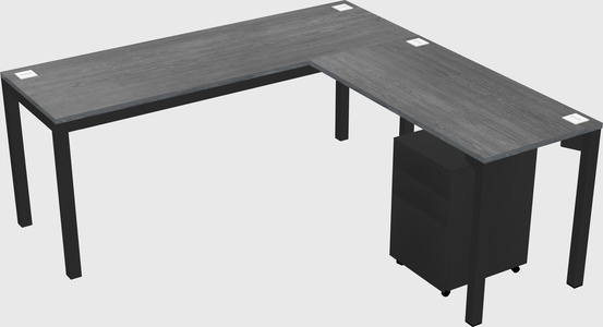 L-shaped desk