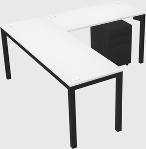 L-shaped desk