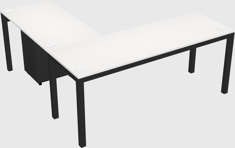 L-shaped desk