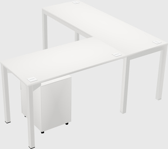 L-shaped desk