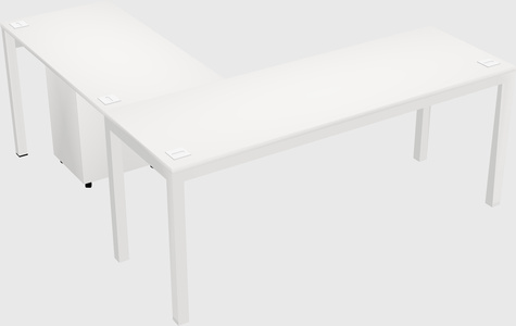 L-shaped desk