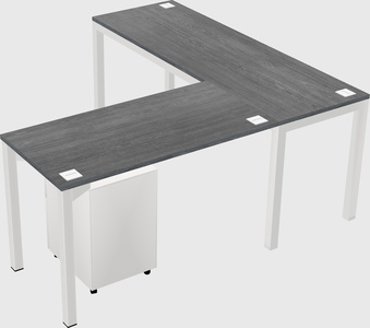 L-shaped desk