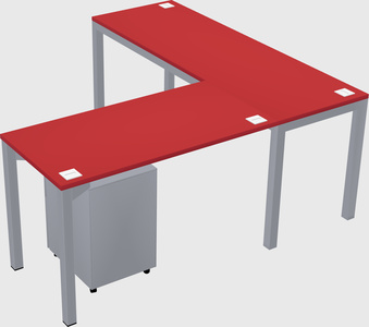 L-shaped desk