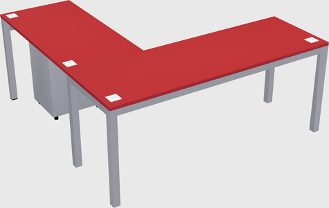 L-shaped desk