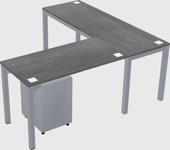 L-shaped desk