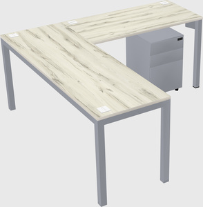 L-shaped desk