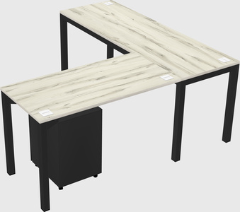 L-shaped desk