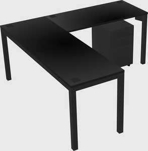 L-shaped desk