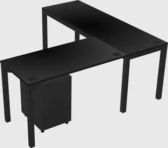L-shaped desk