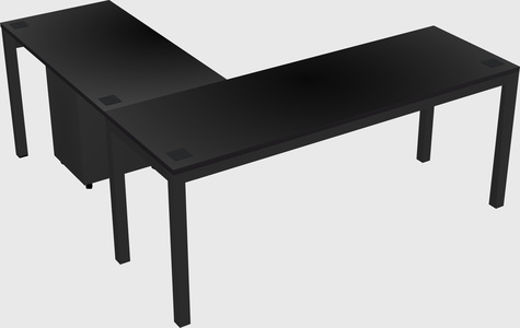 L-shaped desk