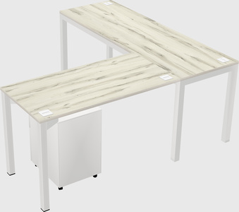 L-shaped desk