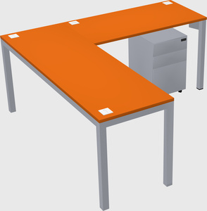 L-shaped desk