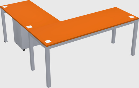 L-shaped desk