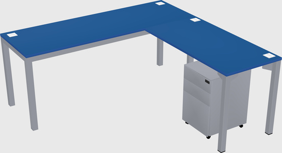 L-shaped desk