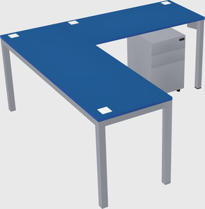 L-shaped desk