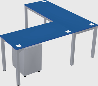 L-shaped desk