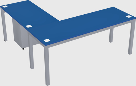 L-shaped desk