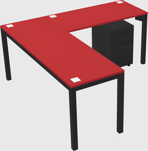 L-shaped desk