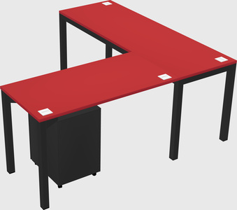 L-shaped desk