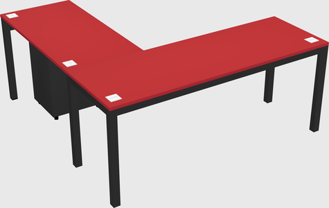 L-shaped desk