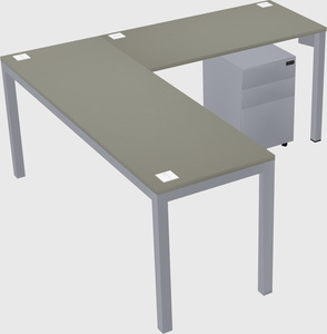 L-shaped desk