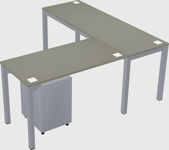 L-shaped desk