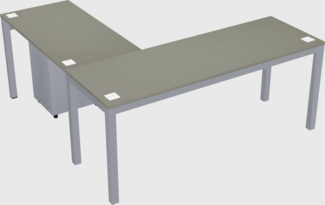 L-shaped desk