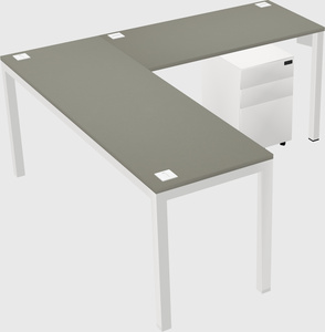 L-shaped desk