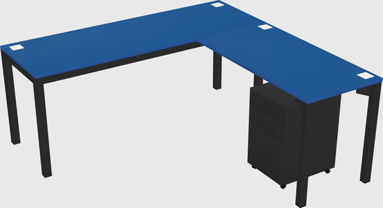 L-shaped desk