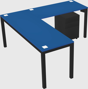 L-shaped desk