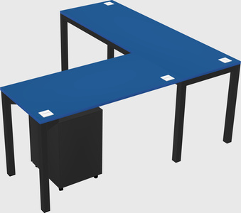 L-shaped desk