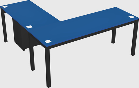 L-shaped desk