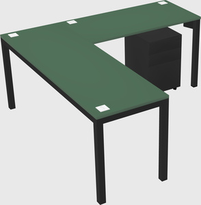 L-shaped desk