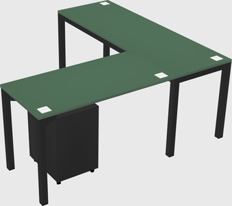 L-shaped desk