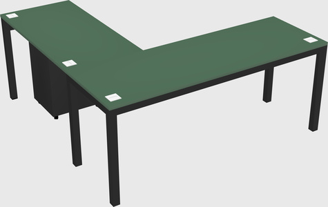 L-shaped desk