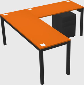 L-shaped desk