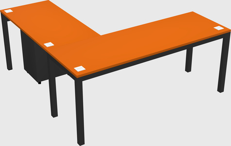 L-shaped desk