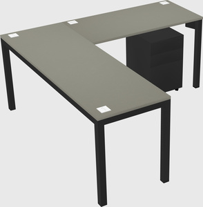 L-shaped desk