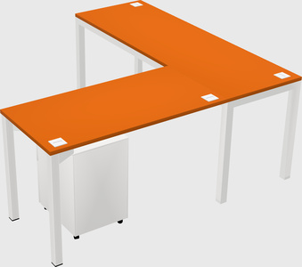 L-shaped desk