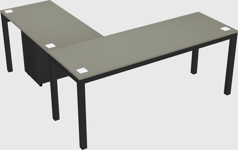 L-shaped desk