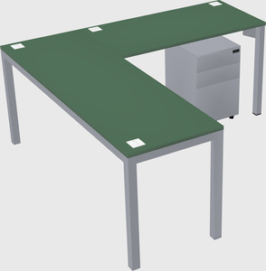 L-shaped desk