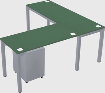 L-shaped desk