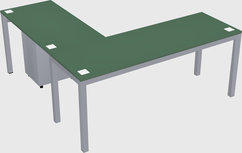 L-shaped desk
