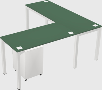 L-shaped desk