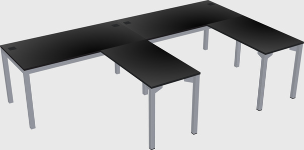 L-shaped desk