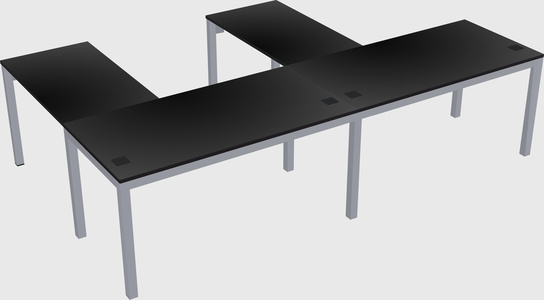 L-shaped desk